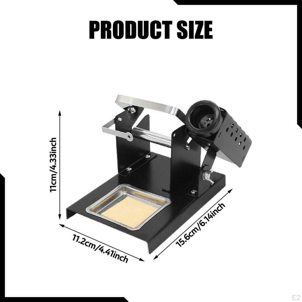Soldering Iron Holder Stand,Solder Wire Feeder Bracket Adjustable Cleaning Sponge for Hobbyists