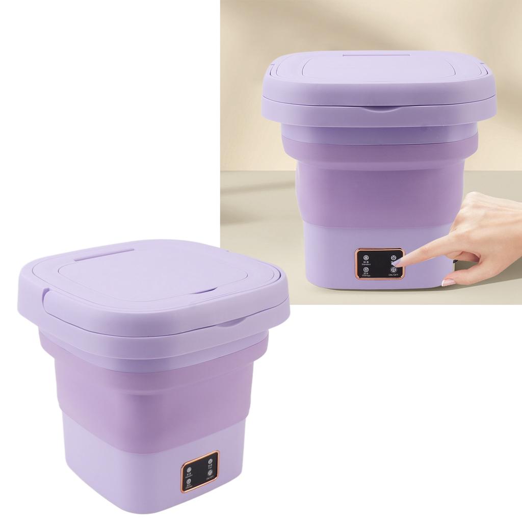 9L Portable Washing Machine Foldable Small Laundry Machine Automatic Baby Underwear Washing Machine for Dormitory