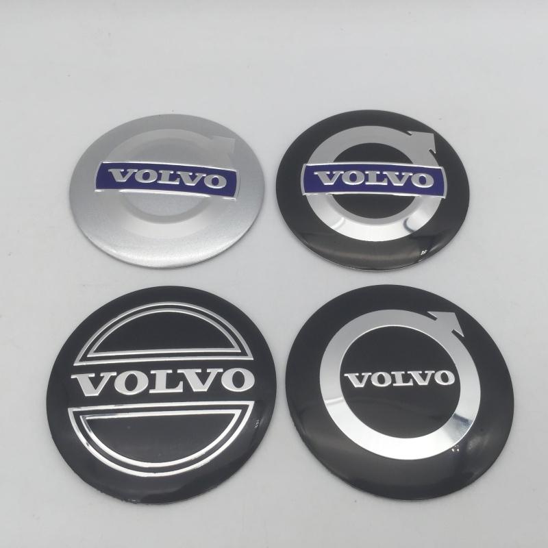 20pcs 3D For VOLVO XC60 XC90 56mm 60mm 65mm Car emblem Wheel hub Center Cap Badge covers sticker Decals Styling accessories