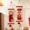 1 Pair Cartoon Pattern Spring Festival Couplet Blessing Words Wall Pendant  Office