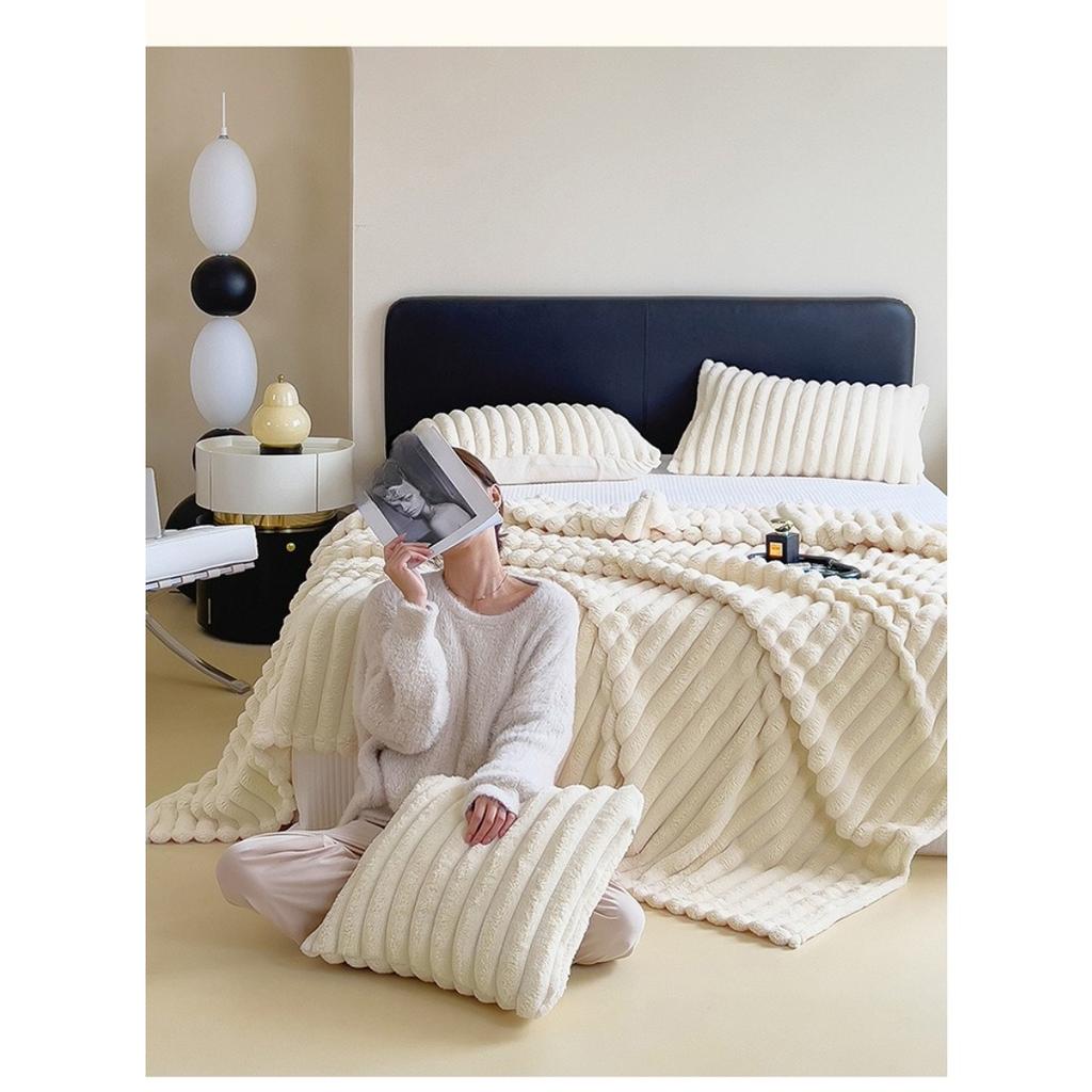 Rabbit Plush Blanket Multifunctional Nap Blanket Falei Plush Office Blanket Sofa Car Cover Blanket