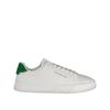 Sneakers Men's Sports Shoes White with Green Details