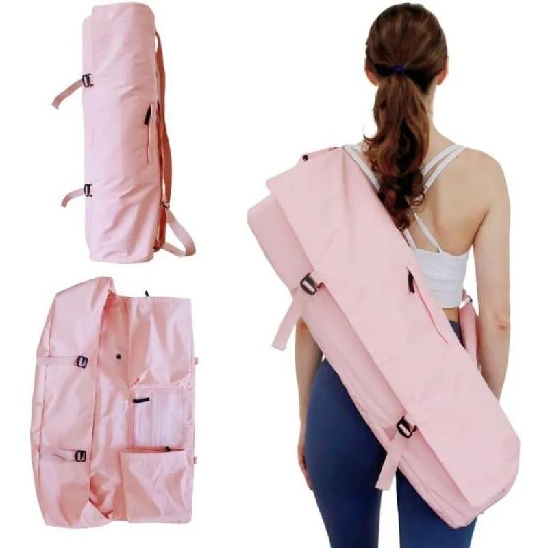 

Yoga Bag Yoga Mat Backpack Strap Adjustable Cushion Strap Leisure Fitness Bag Sports Bag розовый