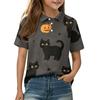 Kids' Halloween Printed Shirt Casual Short Sleeve for Boys Girls Party Costume