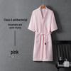 Unisex Quick-Dry Cotton Waffle Bathrobe - Ideal for Summer and Hotels