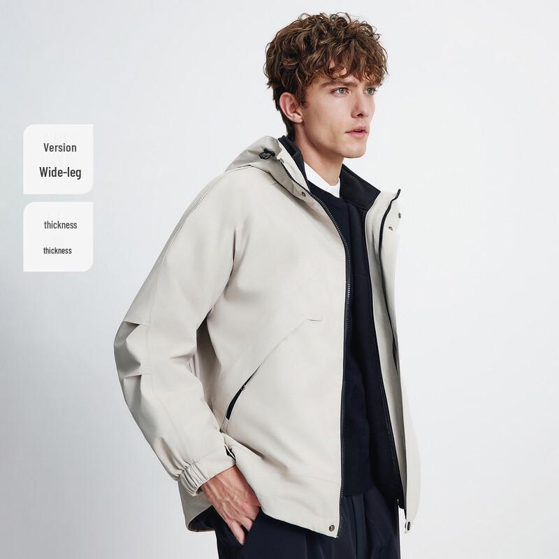 Navigare Men's 3-in-1 Outdoor Waterproof Hooded Jacket