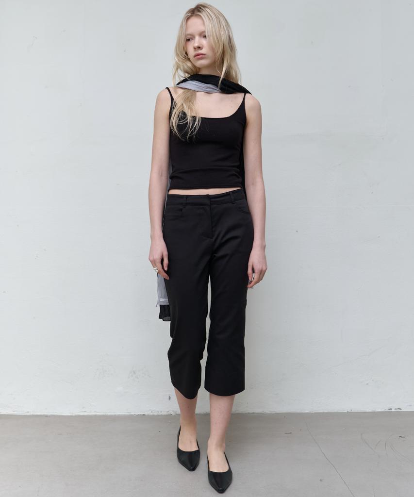 Seolan Side Detail Half Pants_Black