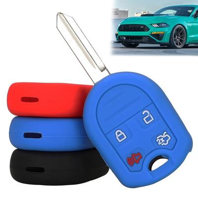 Durable Silicone Case 4/5 Buttons Car Key Box Accessories Car Key Shell for Ford Car