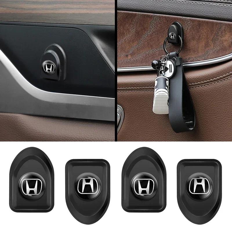 1/2/4pcs Mini Car Hooks Black Plastic Self Adhesive Invisible NM39 Hooks For Honda Civic xrv hrv crv brv City Accord Fit Jazz Insight
