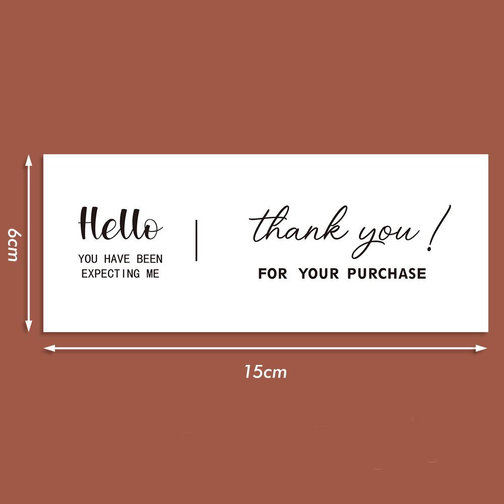 50Pcsroll Thank You Stickers Small Business Commodity Packaging Decoration Sealing Stickers Personalized Package Label