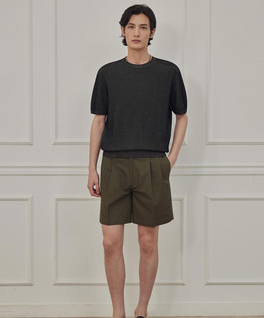 THEKNITCOMPANY Avis Linen Gurkha Pants - Kalamata Khaki