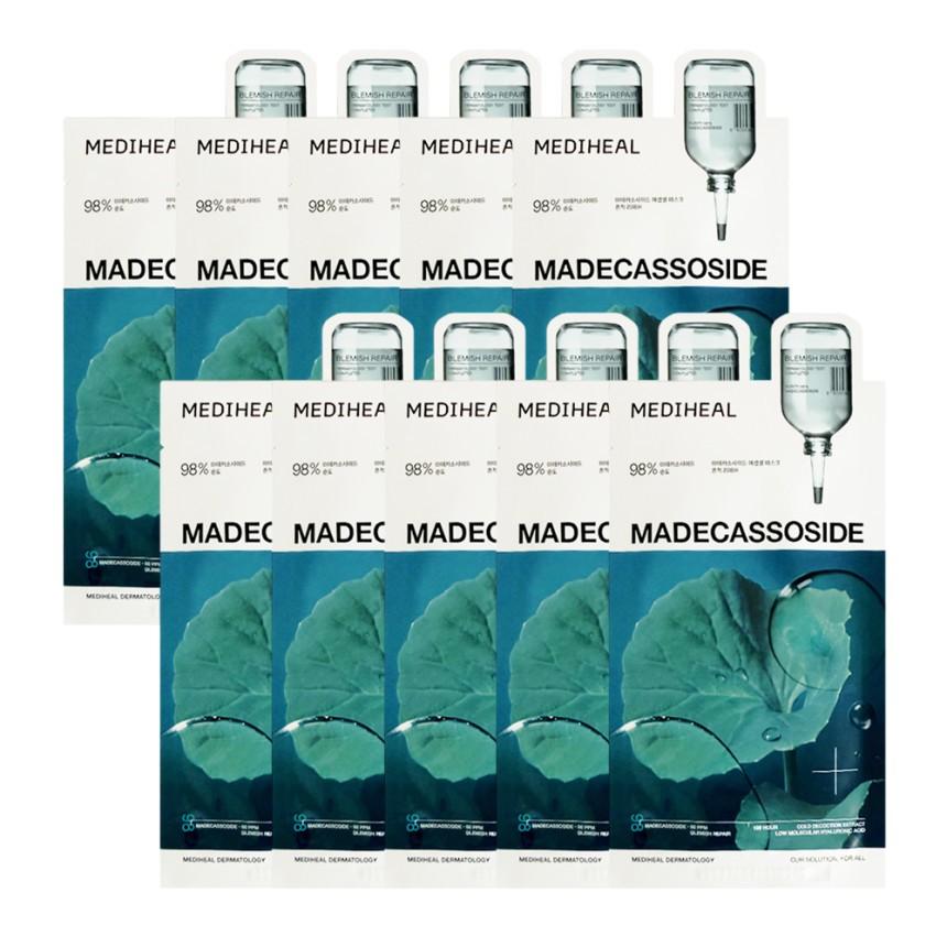 MEDIHEAL Essential Mask Madecassoside Soothing & Barrier Care 10pcs