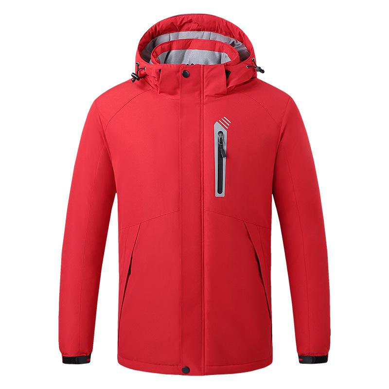 Heated Winter Cotton Jacket - Men's Outdoor Fashion, Mountaineering, Plush Velvet, Cold Protection, Thickened Heating Apparel