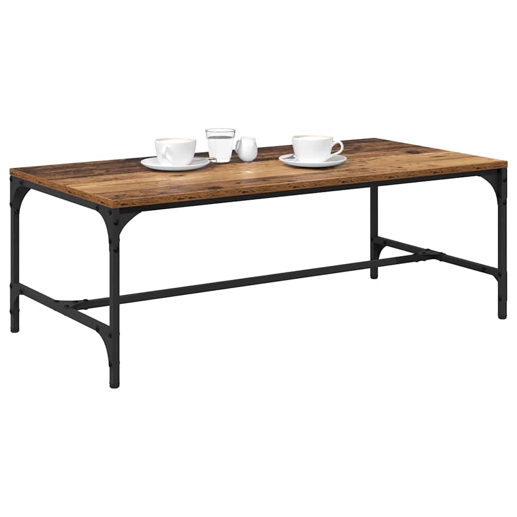 Coffee Table Reclaimed Wood Look 100 x 50 x 35 cm Engineered Wood