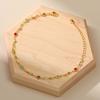 Women Multicolor Zircon Adjustable Gold Anklet Foot Jewelry
