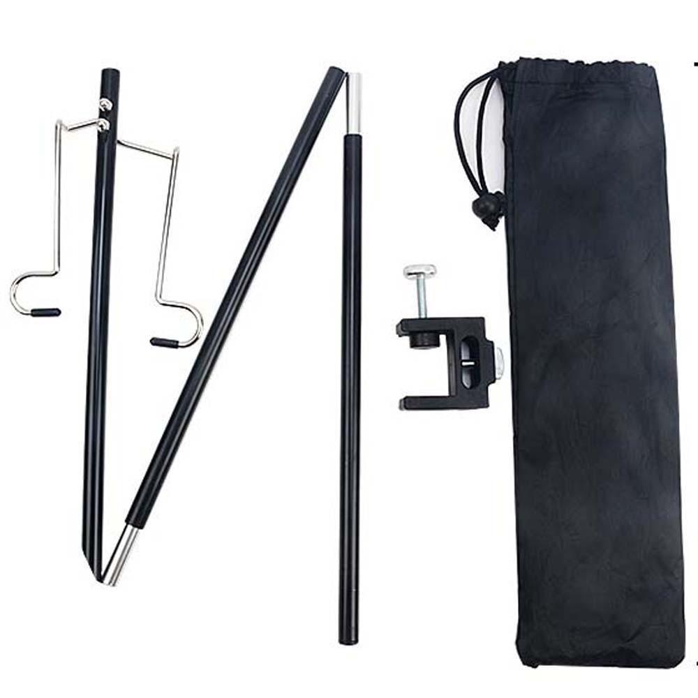 Polyester Folding Lamp Stand Adjustable Portable Lantern Holder Camping Lamp Rod Travel