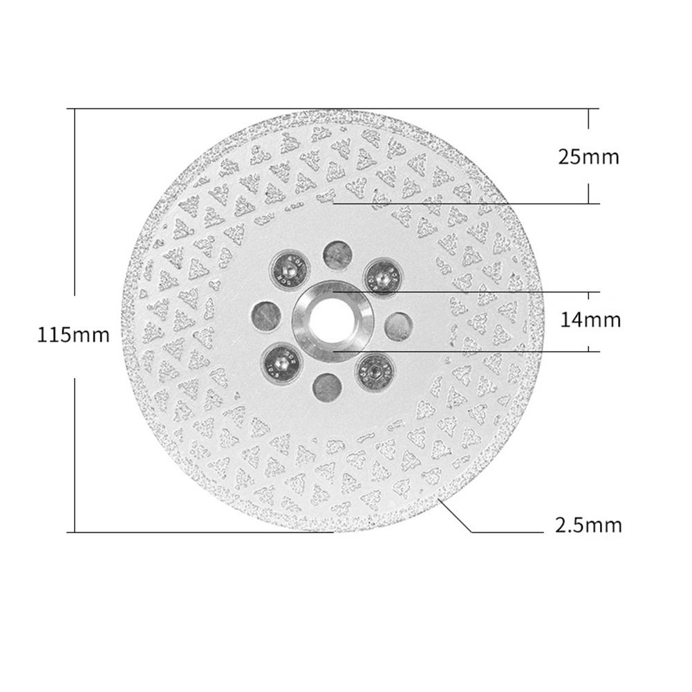 1PC Electroplated Emery Grinding Wheel with High Grain Exposure for Efficient Cutting Grinding of Granite Marble and Ceramic