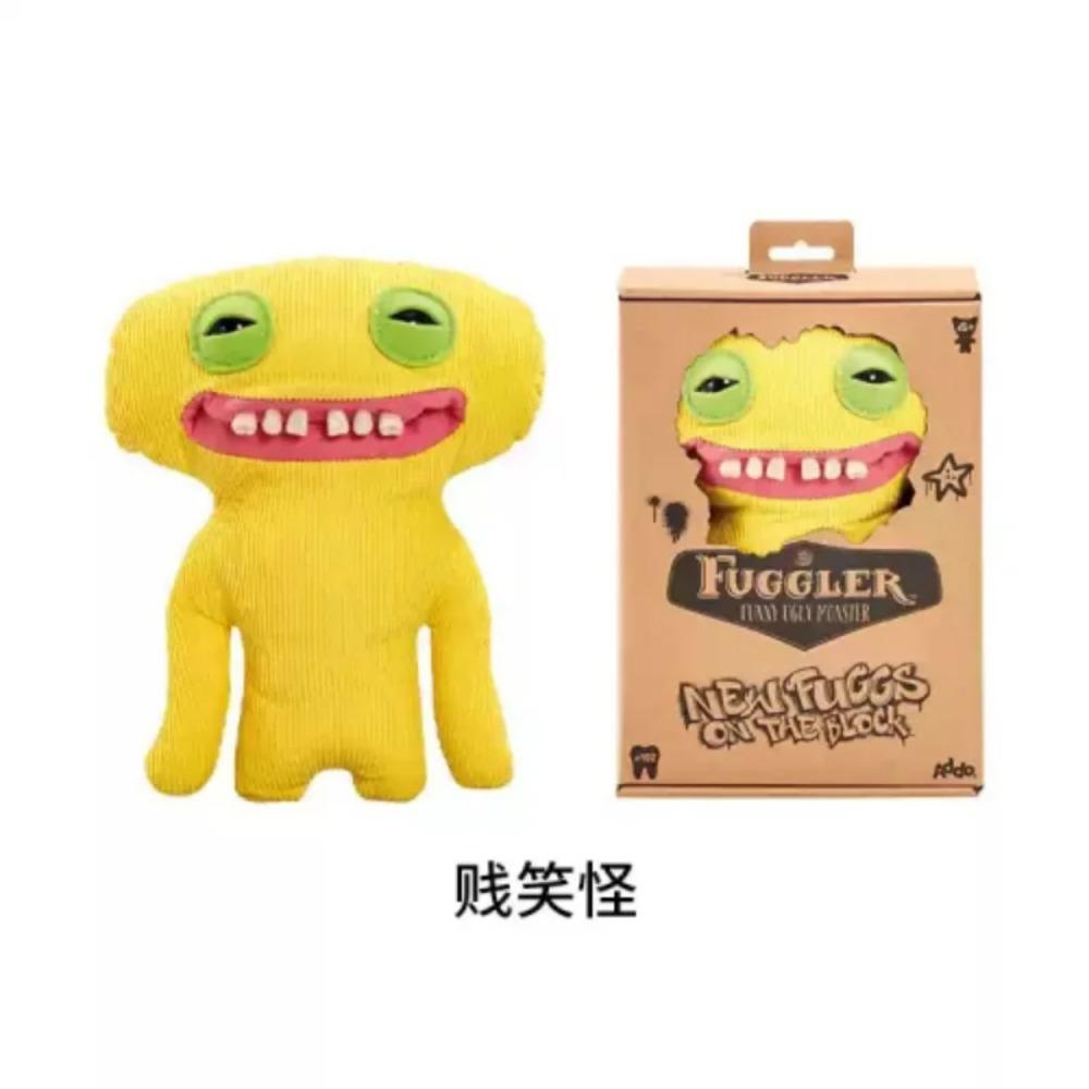 Fuggler Big Teeth Plush Toy Funny Ugly Monster Fugguler Series Rabbit Screech Wide Eyed Weirdo Plush Peluche Birthday Gifts 9"