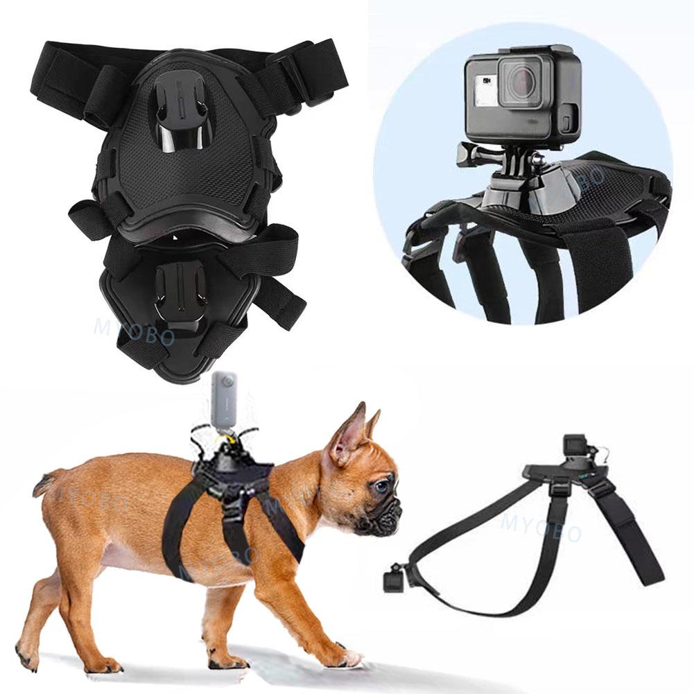 Dog Camera Harness Mount for Gopro Hero 12 11 10 9 DJI OSMO Insta360 Accessories, for Small Medium Large Dogs for Chest and Back