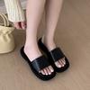 One-Word Slippers Women'S Thick-Soled Outer Wear Summer Small Sandals Non-Slip Minimalist Style Women'S Cool Slippers