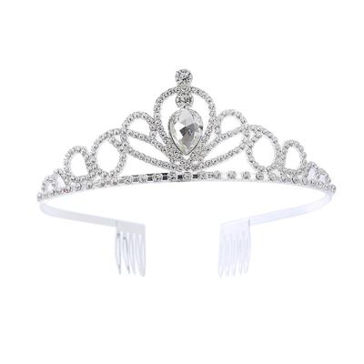 Children's Crown Princess Alloy Rhinestone Crown Headband Girls Hair Accessories Princess Birthday Hair Card Party