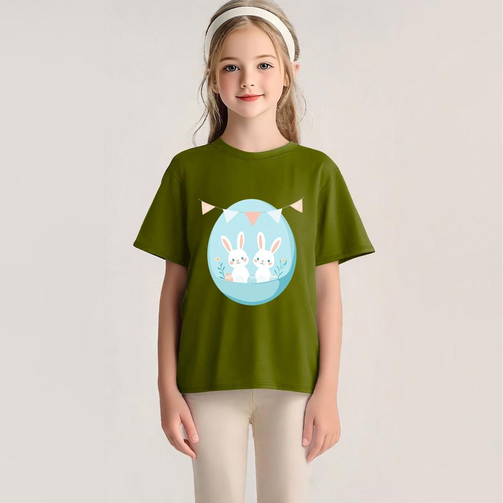 Dětské tištěné tričko s kulatým výstřihem a krátkým rukávem