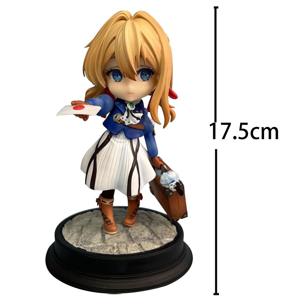 Фигурка Аниме Девушки Вайолет Эвергарден Фигурка Действия Модель Милая Q-версия Фигурка Вайолет Статуэтка Коллекционная Настольный Декор Подарки 17.5CM