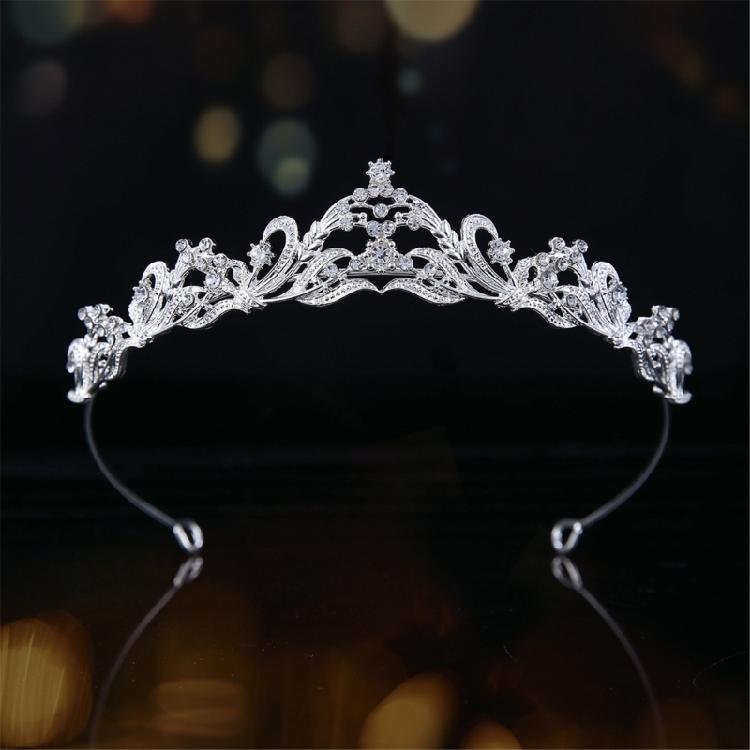 Portable Pageant Queen Crystals Tiaras Elegant Headband Crowns Hair Accessory for Women in Costume Performances