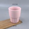 Simple Household Medium Temperature Ceramic Macaron Water Cup Mouthwash Cup Outdoor Picnic Cup Solid Color Ceramic Cup