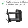 Cubierta Protectora para Espejo Retrovisor Para Fiat Ducato Peugeot Boxer Relay Brazo Largo Cubierta Protectora para Espejo Retrovisor Piezas de Coche