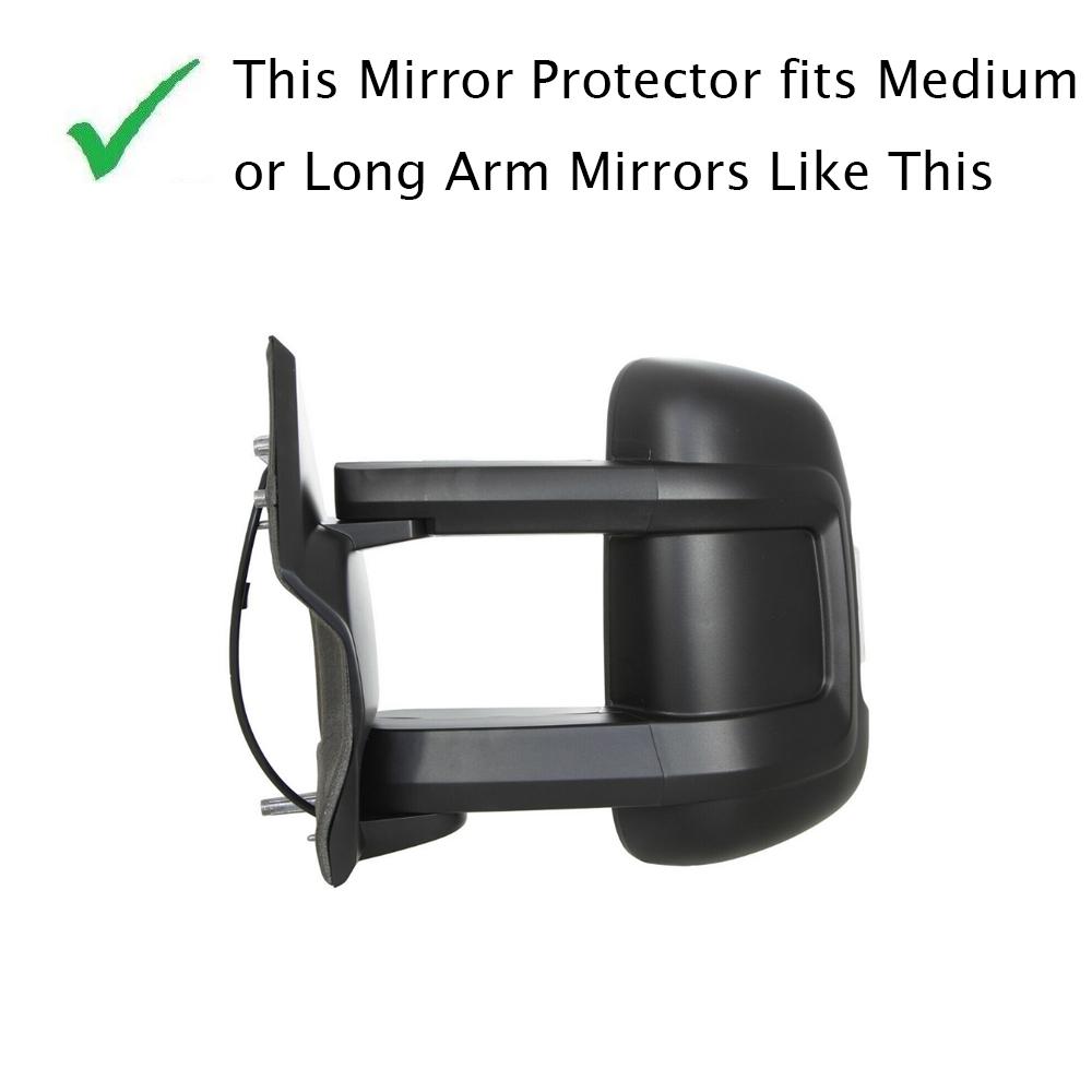 Cubierta Protectora para Espejo Retrovisor Para Fiat Ducato Peugeot Boxer Relay Brazo Largo Cubierta Protectora para Espejo Retrovisor Piezas de Coche