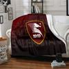 Salernitana 1919 Crest Design Flannel Blanket, Soft Polyester, Modern Design, All-Season for Camping, Travel, Gifts for Holidays or Birthdays