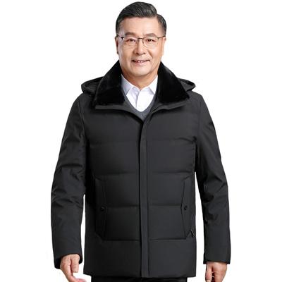Middle Aged Men's High Quality Winter Coat Hooded 2023 New Short Down Jackets for Men Winter Plus Size Thick Warm Parkas
