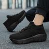 New casual single shoes large size soft sole breathable sports breathable shoes medium and low top socks shoes