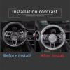 ABS Carbon fiber For Porsche Macan Cayenne Panamera 718 911 918 Interior Steering Wheel Cover Trim Interior Accessories