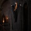 Hanging Ghost with Illuminated Red Eyes Creepy for Entryways