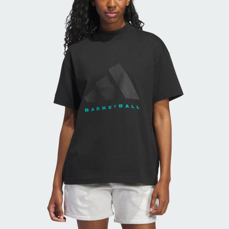 Adidas The 2024 Collection Chapter 03 Basketball Cotton Tee With Drop Shoulders Unisex Tops Black JN6073