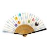 [Oshare Kimono Iroha] Neko Asobi Folding Fan, Fabric Fan (2642: Cats and Water Balloons)