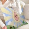 My FFriend Pink Rabbit Funny Anime Pillow Gift Home Office Decoration Bedroom Sofa Car Cushion Cover Case x