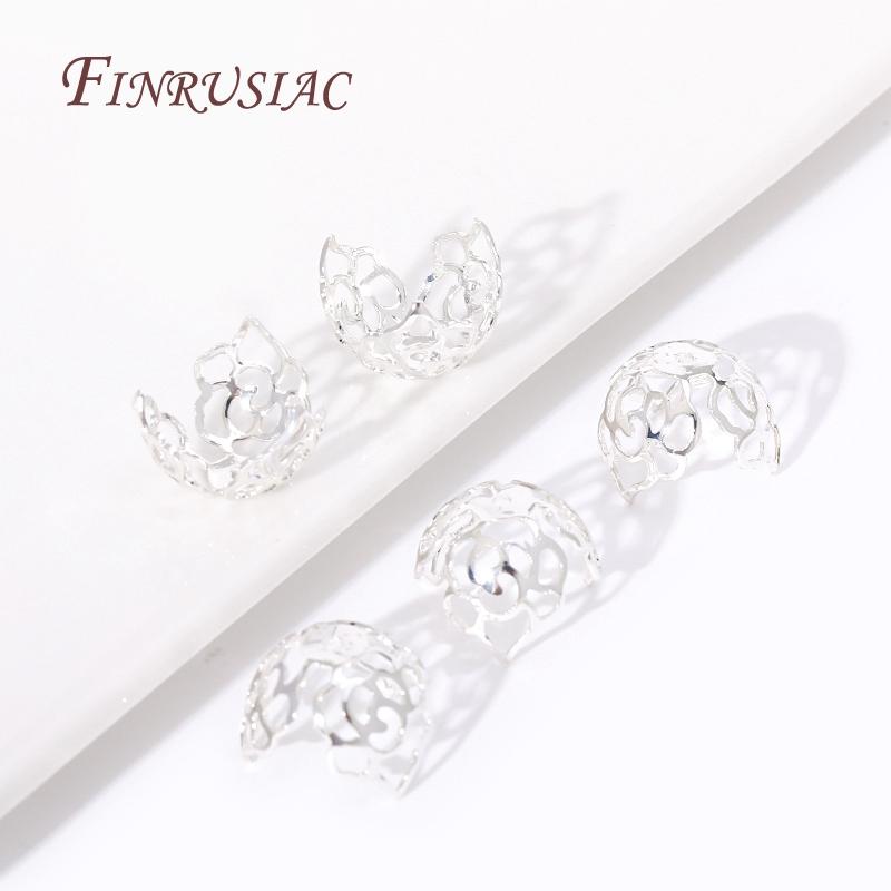 18K Gold Plated Brass Flower Bead Cap Large Star Shape Beads Caps for Beads DIY Beading Jewelry Making Supplies Wholesale