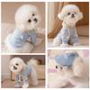Striped Hooded Two-Leg Pet Sweatshirt Small To Medium Dogs Cats Warm Casual Apparel