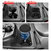 LUCKEASY for Toyota BZ4X/BZ 2026 TPE Center Console Cup Holder Liner Shock-Absorbing Car Interiror Accessories Black