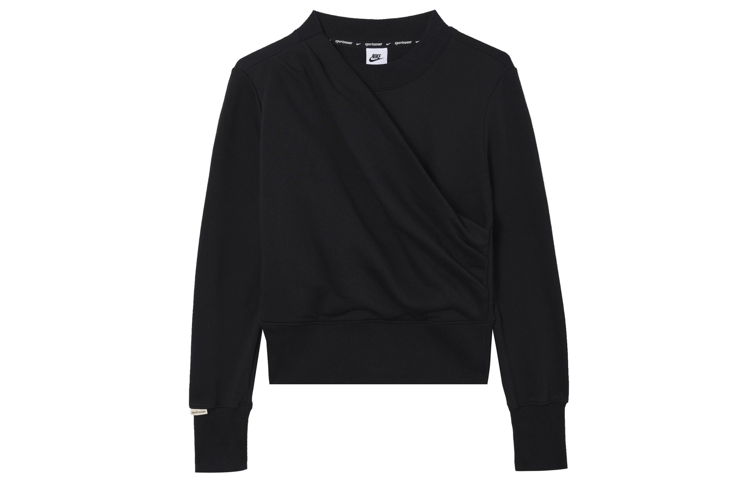 Nike Sweatshirts Women s Black Crew Neck Moderate Other DV8209-010 S