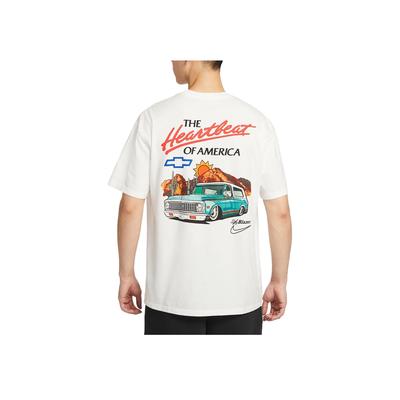 Devin Booker Moda Confortevole Minimalista Trendy T-shirt Manica Corta Uomo Top Bianco Vela HV6691-133