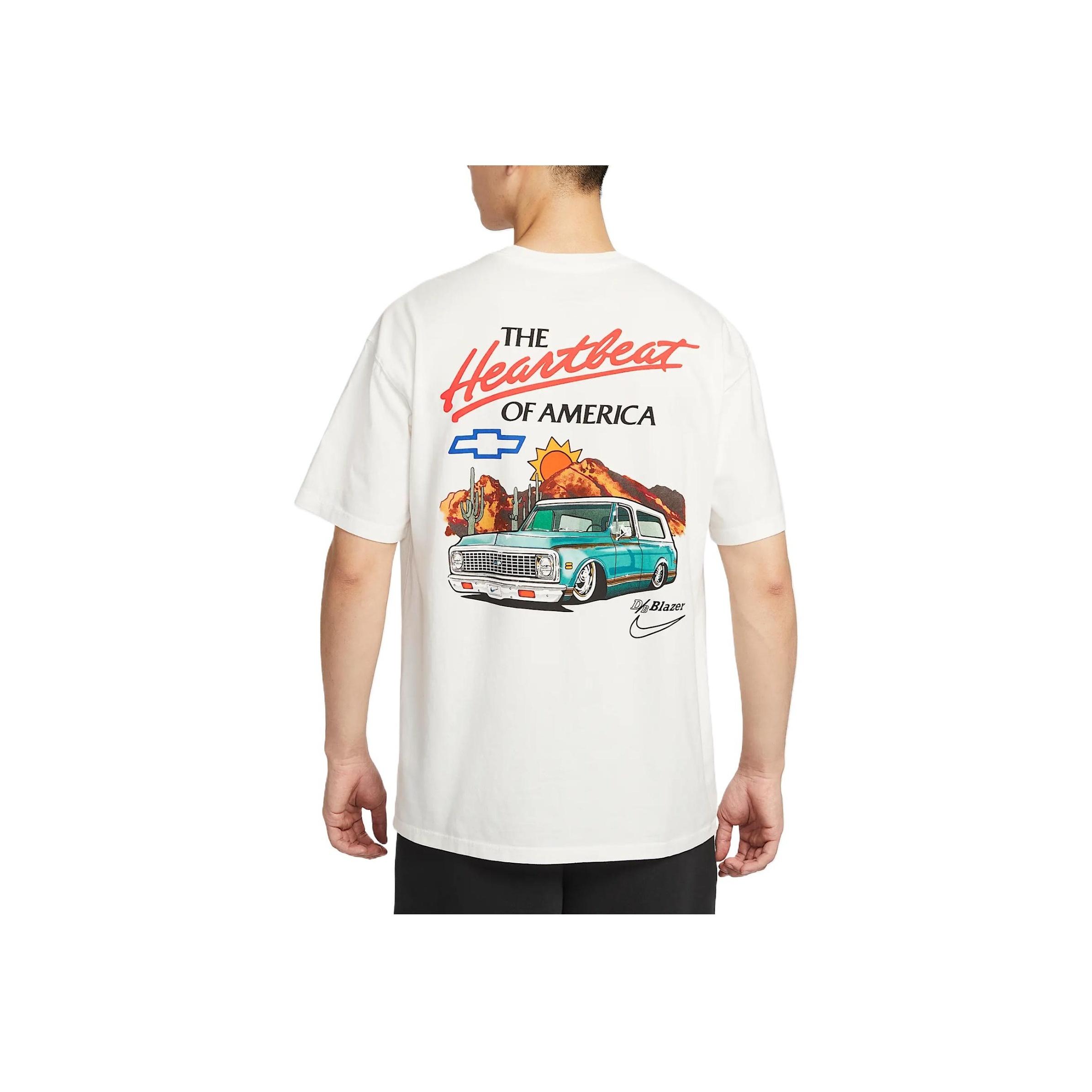 

Nike Devin Booker Модная Удобная Минималистичная Трендовая Футболка с Коротким Рукавом Мужская Топы Парусиново-Белый HV6691-133 L