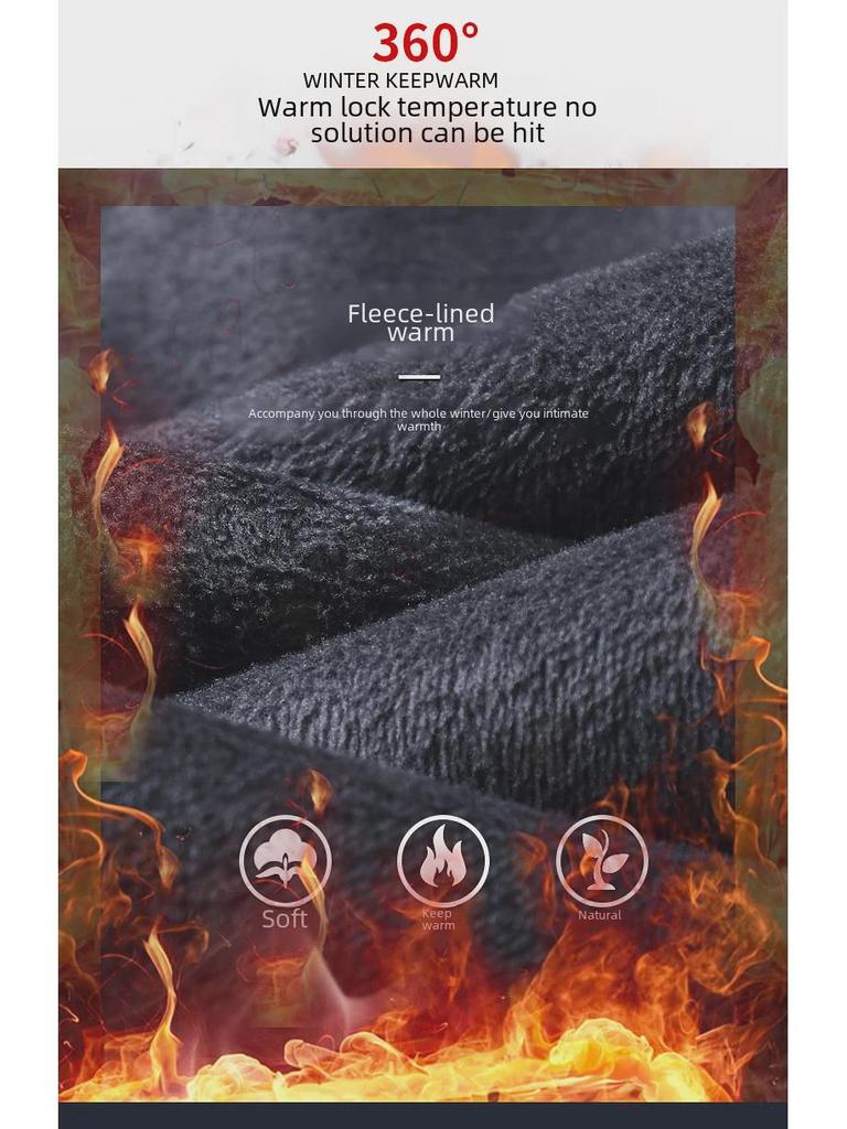 Men's Winter Velvet-Lined Elastic Straight Jeans – Cold-Resistant and Comfortable.