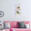 Bohemian Style Decor Wooden White Shelves With String Nordics Display Shelves Wall Mounted Tapestry Shelf Storage Organizer