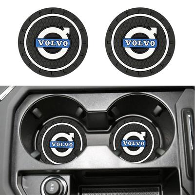 1/2 pièces Tasses à eau de voiture Imperméable Antidérapant Sous-verres en silicone Pour Rdesign T6 AWD C30 C70 S40 S60 S70 S80 S90 V50 V40 V60 V70