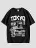 T-shirt Casual Estiva da Uomo con Stampa Anime Stile Y2K Taglia Europea a Maniche Corte