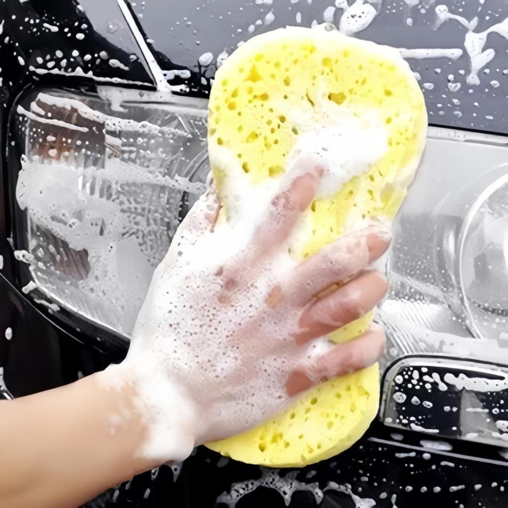 5pcs Car Wash Honeycomb 8-shaped Compressed Large Sponges High-density Car Cleaning Waxing Beauty Sponge Block Cleaning Tools